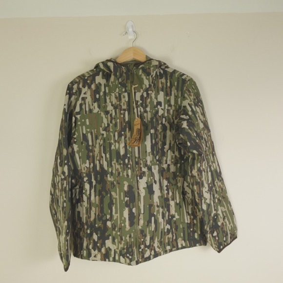 New NWT Duck Camp Jacket Airflow Insulated Hoodie - Woodland Camo - Picture 2 of 10